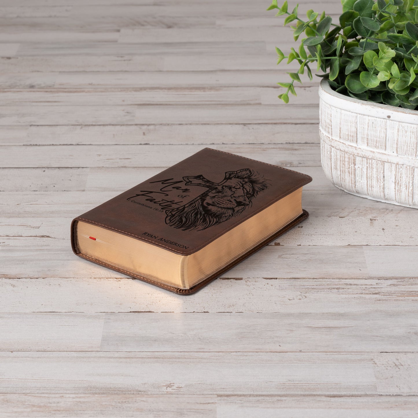 Personalized KJV Bible for Men, KJV Compact Bible, Customized Bible for Men Name Engraved, King James Version, Bible gifts for men