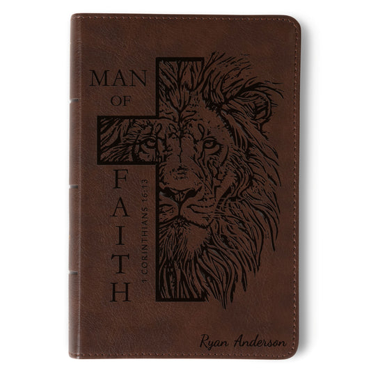 Personalized KJV Bible for Men, KJV Compact Bible, Customized Bible for Men Name Engraved, King James Version, Bible gifts for men