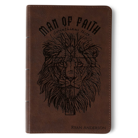 Personalized KJV Bible for Men, KJV Compact Bible, Customized Bible for Men Name Engraved, King James Version, Bible gifts for men