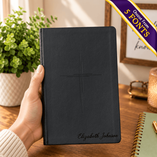 Personalized NLT Premium Value Thinline Bible, Filament Enabled New Living Translation, Custom Bible Engraved Name, Christian & Baptism Gift - Religious Books - Aylev