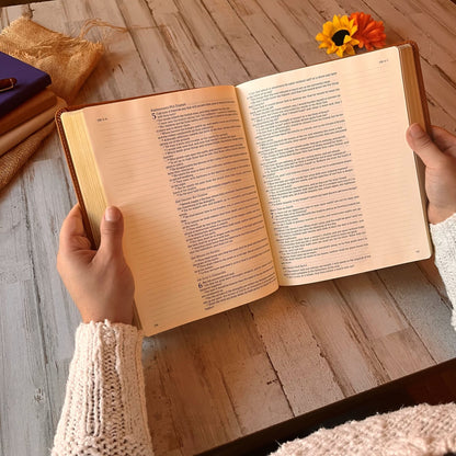 Personalized KJV Bible with Name Engraved, KJV Notetaking Large Print Bible, Custom Bible Name Engraved, King James Version, Christian Gifts - Religious Books - Aylev