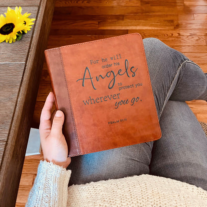 Custom Engraved ESV Journaling Study Bible, Wide Margin Note - Taking Bible, Personalized Christian Gift, Baptism Gift for Men & Women - Religious Books - Aylev