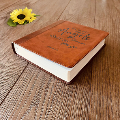 Custom Engraved ESV Journaling Study Bible, Wide Margin Note - Taking Bible, Personalized Christian Gift, Baptism Gift for Men & Women - Religious Books - Aylev