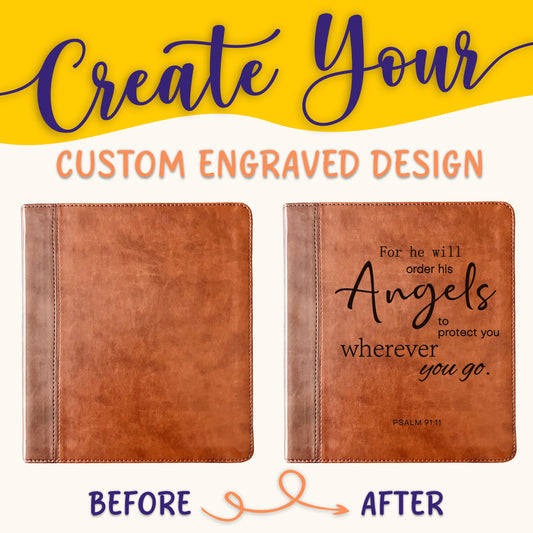 Personalized ESV Bible: Create Your Own Custom Engraved Design with a Designer, Double Column Journaling Study English Standard Holy Bible