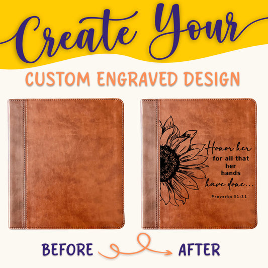 Personalized ESV Bible: Create Your Own Custom Engraved Design with a Designer, Double Column Journaling Study English Standard Holy Bible