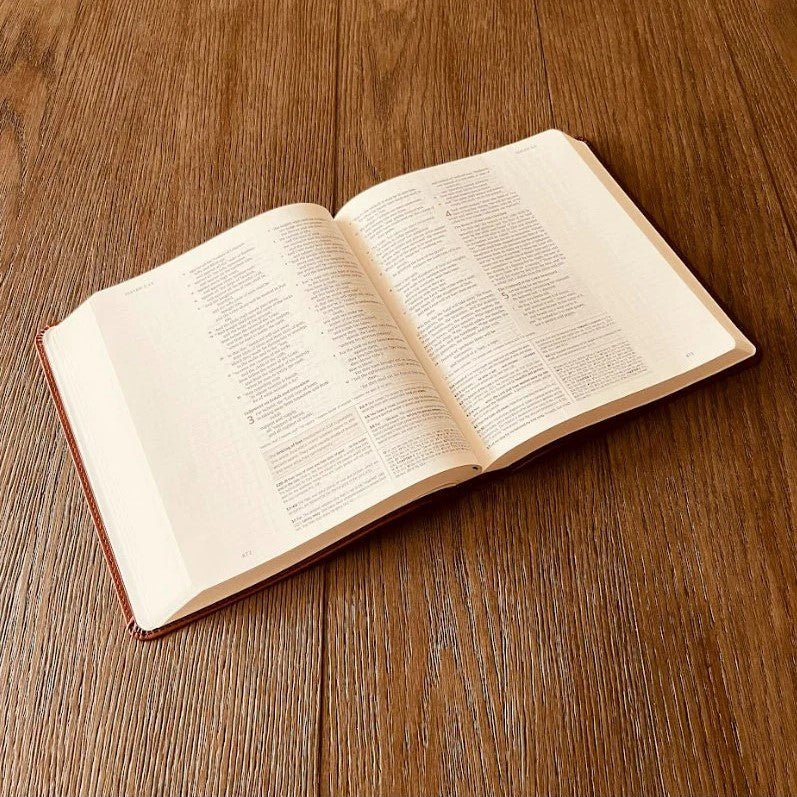 Personalized ESV Study Bible, Custom Engraved Fingerprint & Cross Bible with Name, ESV Wide Margin Bible for Note Taking, Gift for Baptism - Religious Books - Aylev