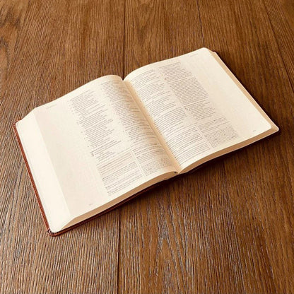 Personalized ESV Study Bible, Custom Engraved Fingerprint & Cross Bible with Name, ESV Wide Margin Bible for Note Taking, Gift for Baptism - Religious Books - Aylev