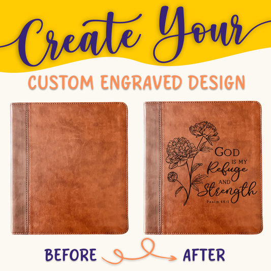 Personalized ESV Bible: Create Your Own Custom Engraved Design with a Designer, Double Column Journaling Study English Standard Holy Bible