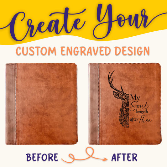 Personalized ESV Bible: Create Your Own Custom Engraved Design with a Designer, Double Column Journaling Study English Standard Holy Bible