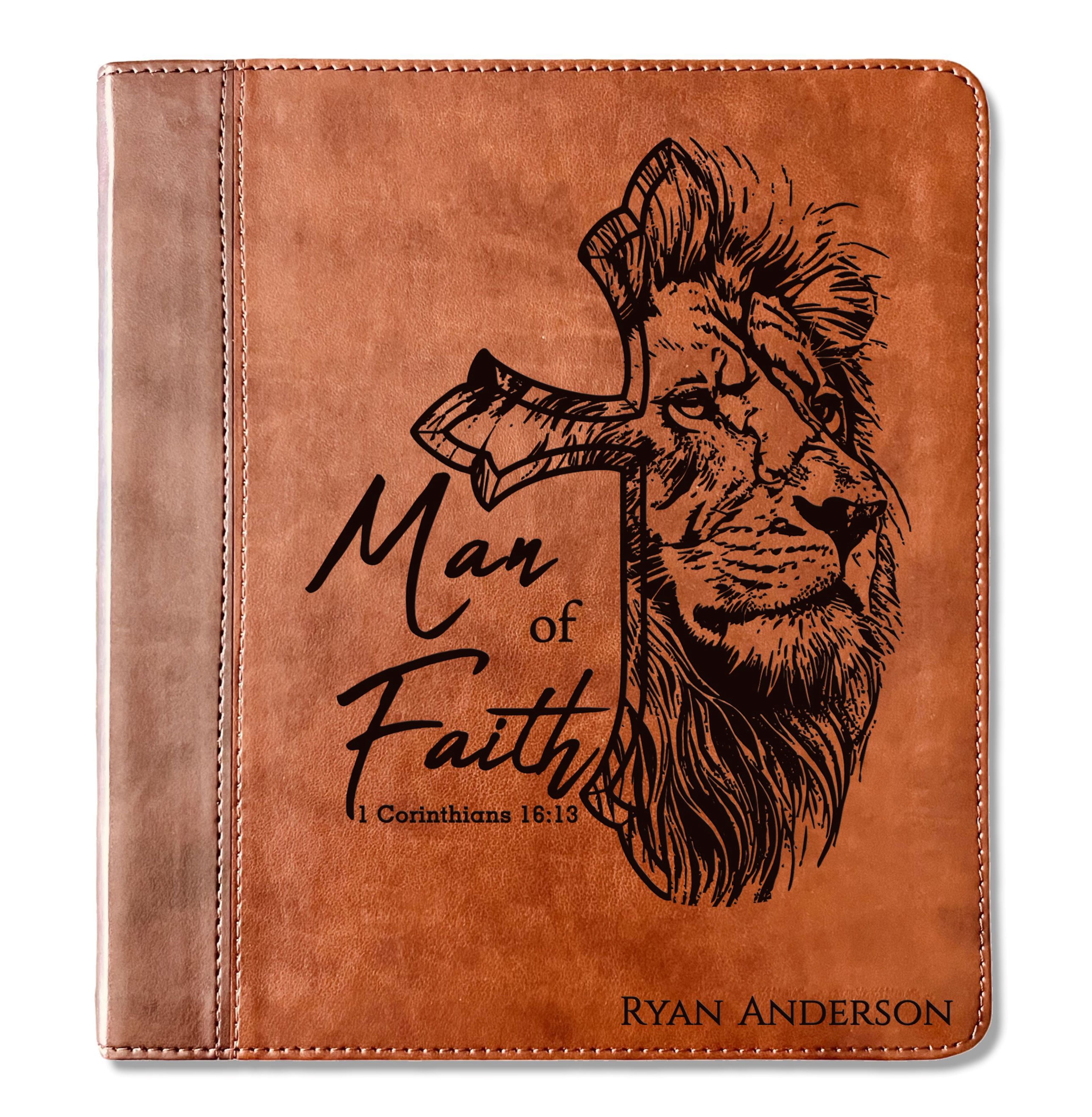 Personalized Bible for Men, ESV Journaling Study Bible, Custom Bible Name Engraved, English Standard Version, Bible for men, Bible gifts for men