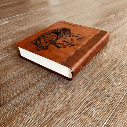 Personalized Bible for Men, ESV Journaling Study Bible, Custom Bible Name Engraved, English Standard Version, Bible for men, Bible gifts for men - Religious Books - Aylev