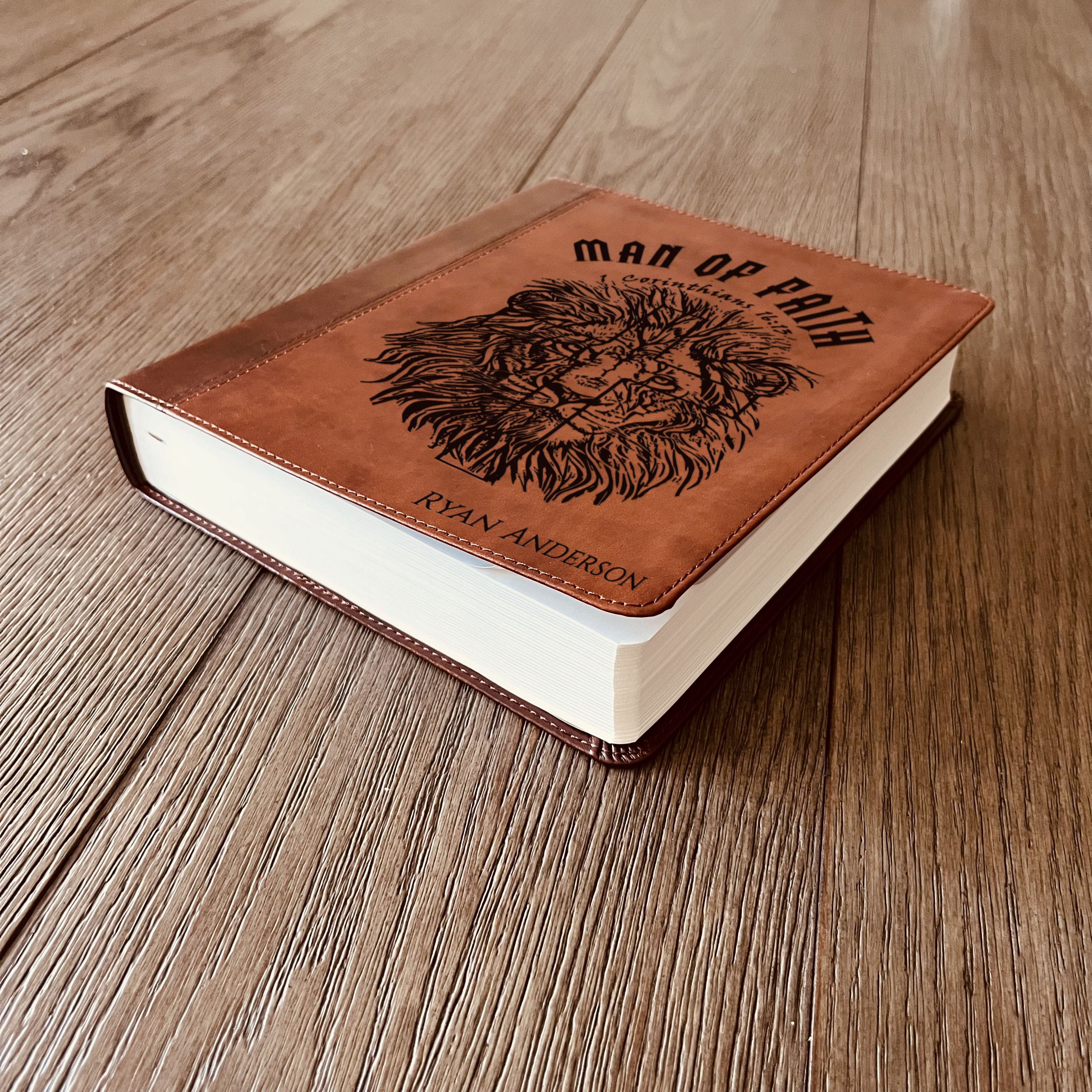 Personalized Bible for Men, ESV Journaling Study Bible, Custom Bible Name Engraved, English Standard Version, Bible for men, Bible gifts for men