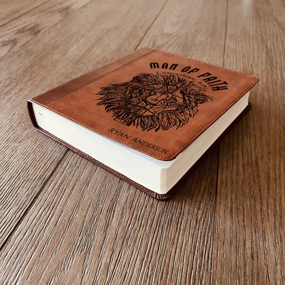 Personalized Bible for Men, ESV Journaling Study Bible, Custom Bible Name Engraved, English Standard Version, Bible for men, Bible gifts for men - Religious Books - Aylev