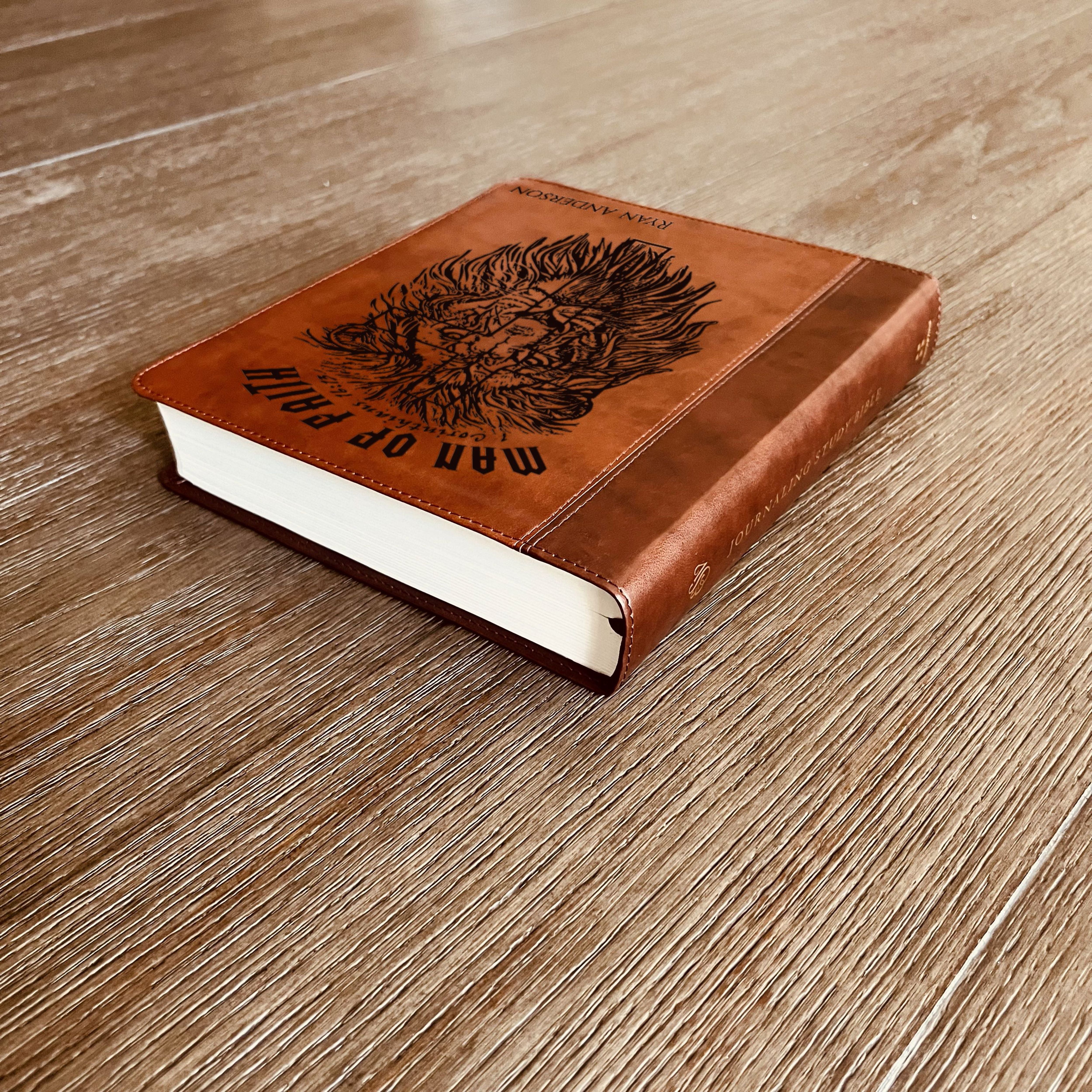 Personalized Bible for Men, ESV Journaling Study Bible, Custom Bible Name Engraved, English Standard Version, Bible for men, Bible gifts for men