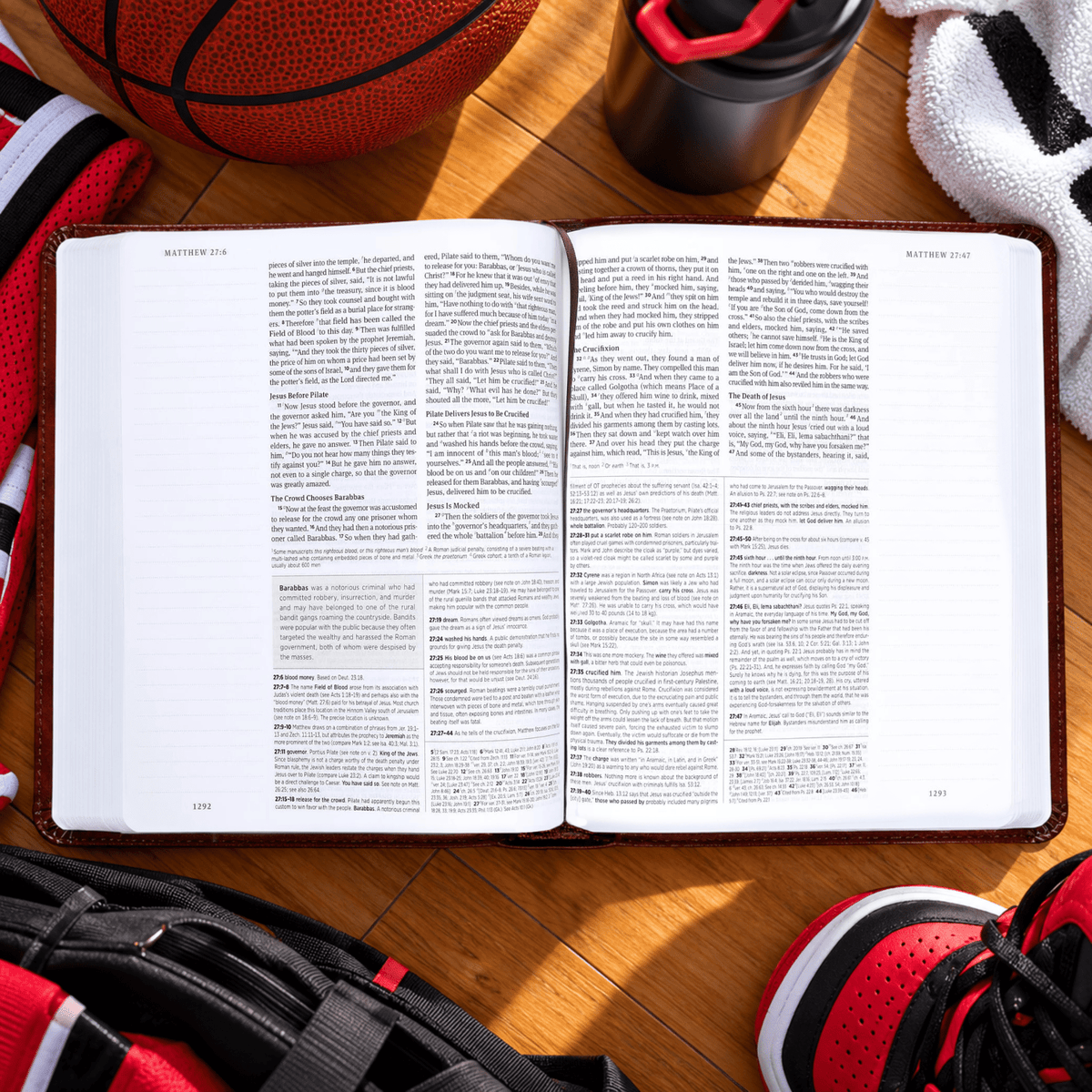 Personalized ESV Journaling Study Bible, Custom Engraved Acrostic Name with Verse Reference, Christian Sports Gift for Basketball Players - Religious Books - Aylev