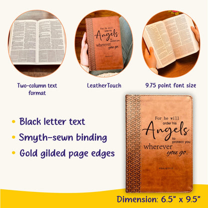 Personalized KJV Study Bible: Create Your Own Custom Engraved Design with a Designer, Everyday Study Bible, Christian Gifts, Baptism Gifts - Religious Books - Aylev