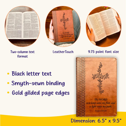 Personalized KJV Study Bible: Create Your Own Custom Engraved Design with a Designer, Everyday Study Bible, Christian Gifts, Baptism Gifts - Religious Books - Aylev