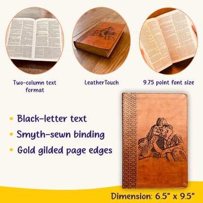 Personalized KJV Everyday Study Bible, Your Photo Engraved, King James Version, Custom Engraved Bible, Christian Gift, Baptism Gift - Religious Books - Aylev