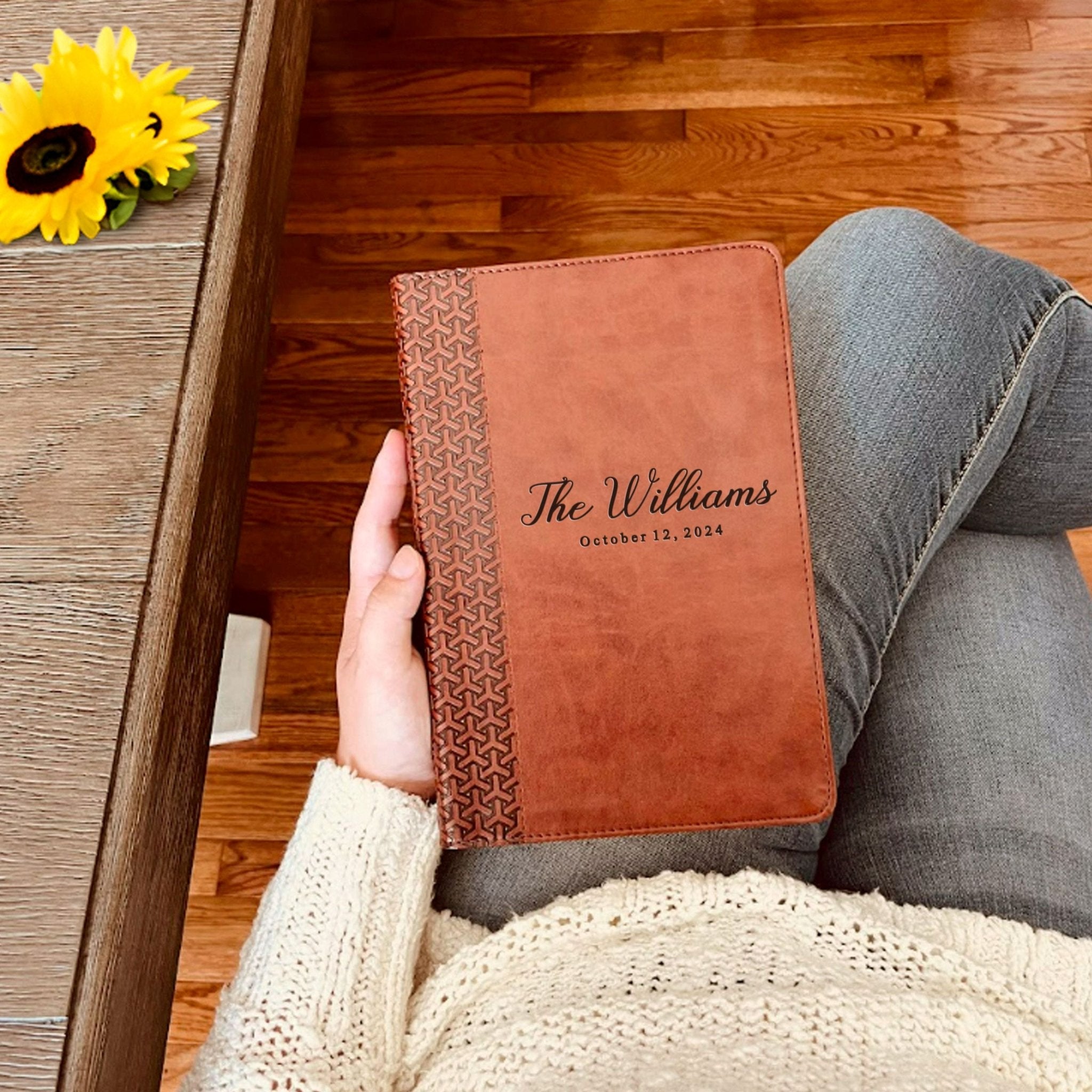 Personalized KJV Family Bible, Custom Engraved KJV Family Study Bible, Wedding Gifts, Christian Gifts, Family Bible for Wedding - Religious Books - Aylev