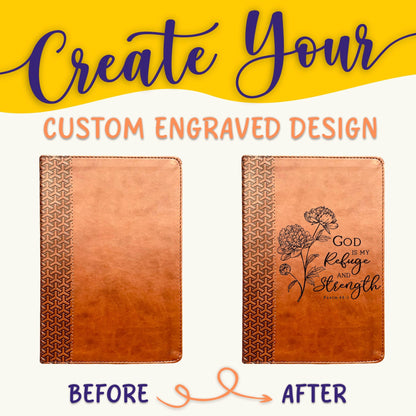 Personalized KJV Bible: Create Your Own Custom Engraved Design with a Designer, Everyday Study Bible, Christian Gifts, Baptism Gifts - Religious Books - Aylev