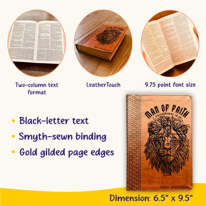 Personalized Bible for Men, KJV Study Bible, Customized Bible for Men Name Engraved, King James Version, Bible for men, bible gifts for men - Religious Books - Aylev