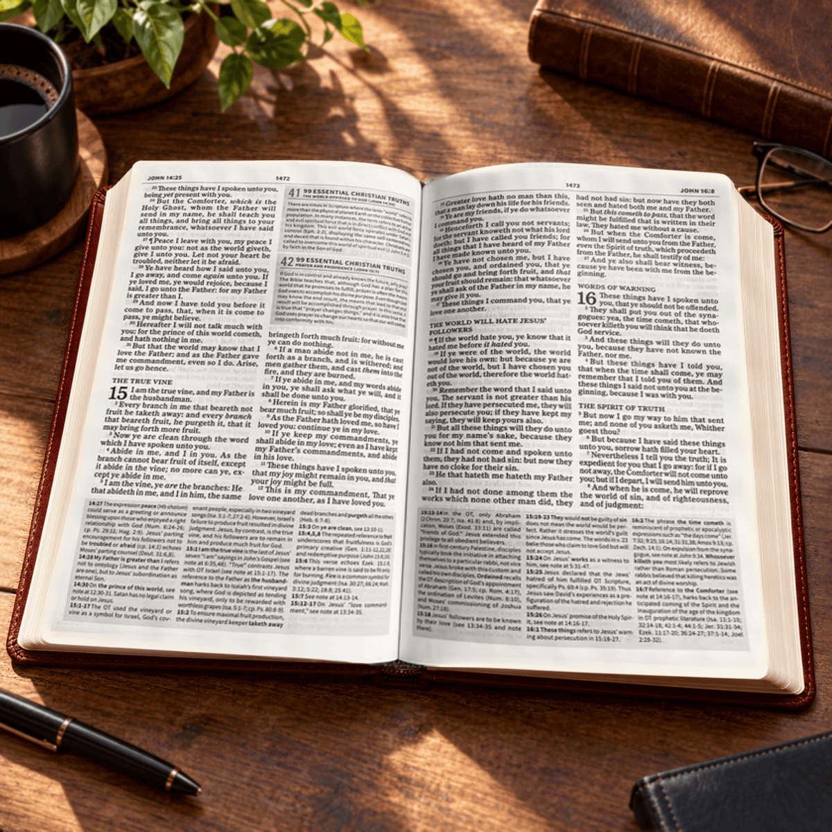 Personalized KJV Study Bible, Custom Engraved Acrostic Name with Verse Reference, Warrior of God Design, Christian Gift for Him - Religious Books - Aylev
