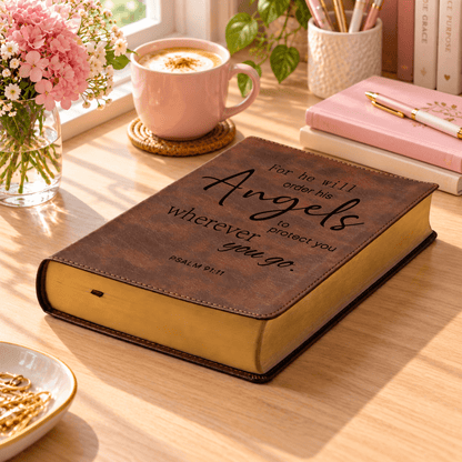 Personalized ESV Dyslexia Friendly Bible: Create Your Own Custom Engraved Design, Large Print, English Standard Version Holy Bible - Religious Books - Aylev