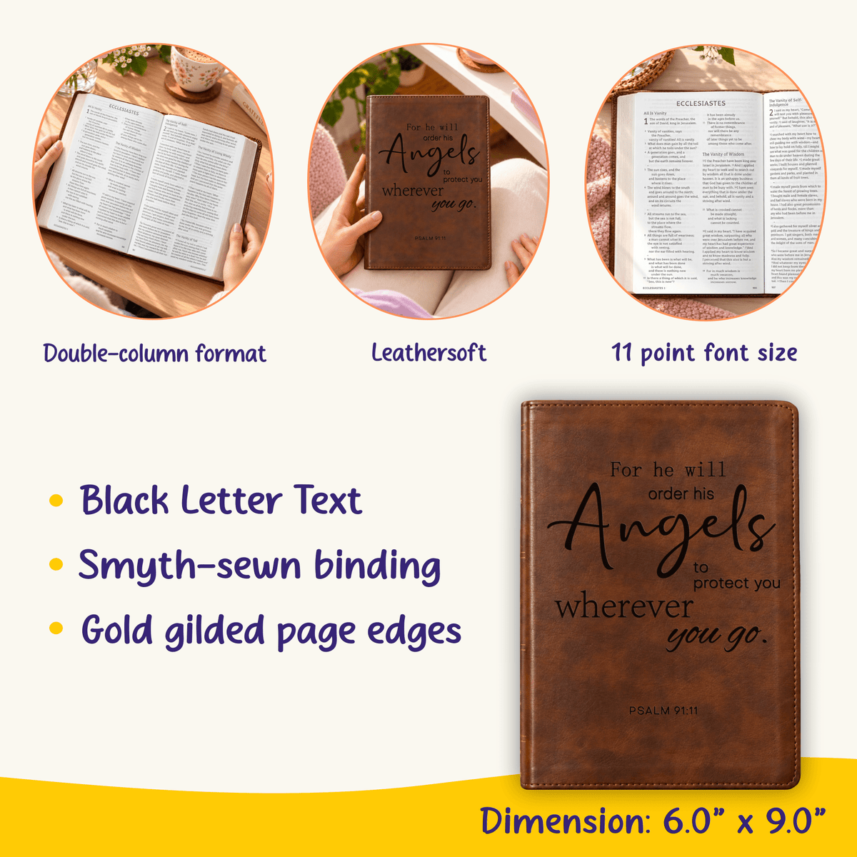 Personalized ESV Dyslexia Friendly Bible: Create Your Own Custom Engraved Design, Large Print, English Standard Version Holy Bible - Religious Books - Aylev