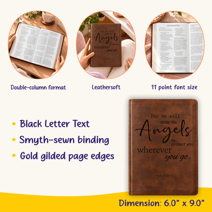 Personalized ESV Dyslexia Friendly Bible: Create Your Own Custom Engraved Design, Large Print, English Standard Version Holy Bible - Religious Books - Aylev