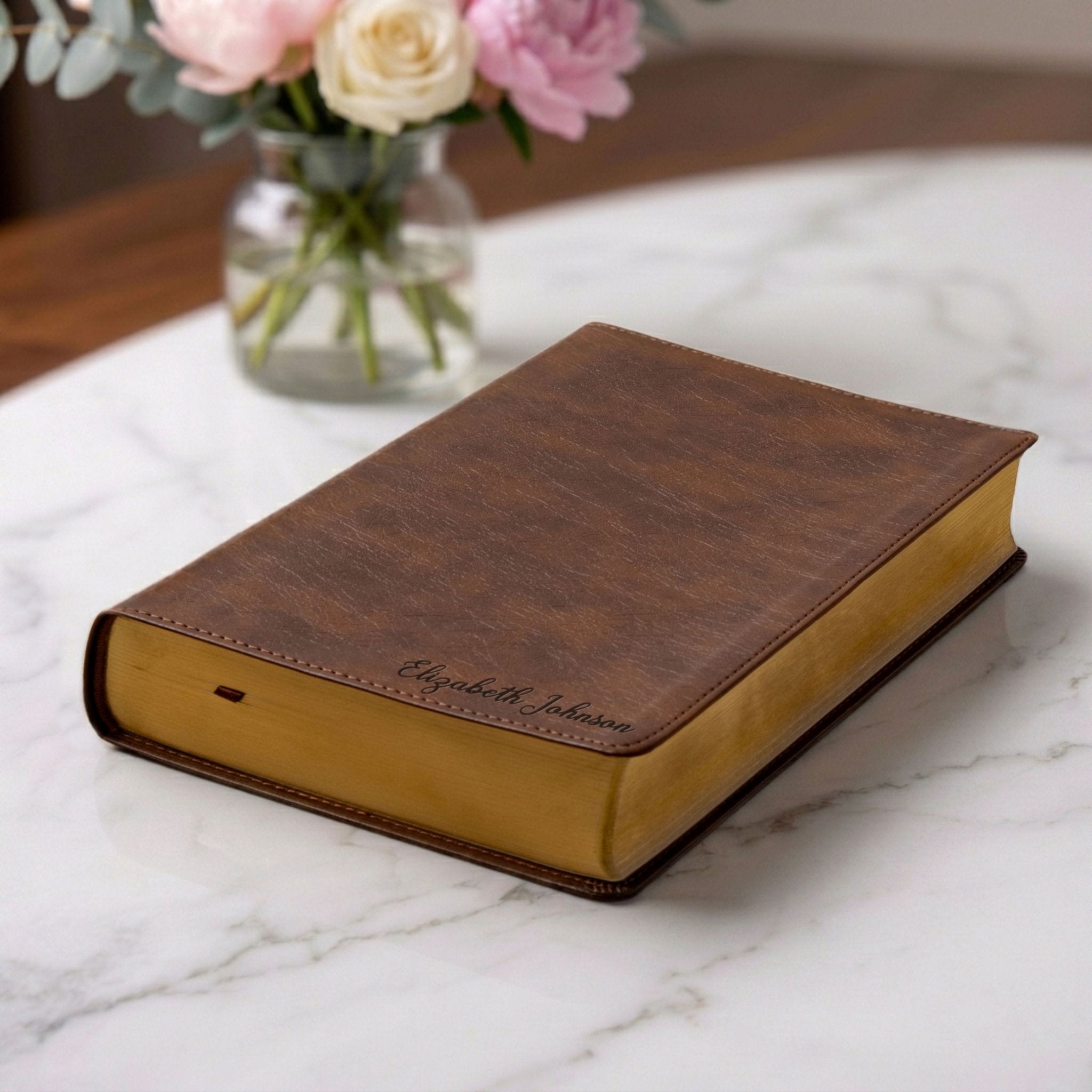 Personalized ESV Dyslexia Friendly Bible, Large Print Accessible Scripture, Custom Name Engraved, Christian Gift Bible for Baptism or Study - Religious Books - Aylev