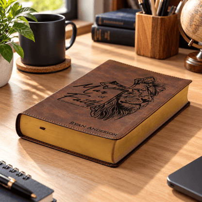 Personalized ESV Dyslexia Friendly Bible, Custom Engraved Name, Large Print Accessible Scripture, Christian Gift Bible for Baptism or Study - Religious Books - Aylev