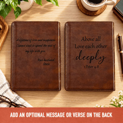 Personalized ESV Dyslexia Friendly Bible, Custom Engraved Warrior Design with Name, English Standard Version, Christian Baptism Gift for men - Religious Books - Aylev