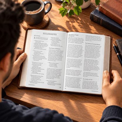 Personalized ESV Dyslexia Friendly Bible, Custom Engraved Warrior Design with Name, English Standard Version, Christian Baptism Gift for men - Religious Books - Aylev