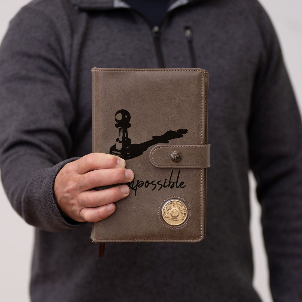 Personalized AA Big Book & 12 Steps and 12 Traditions Book Set Cover, Alcoholics Anonymous Gifts, Fits 2 Hardcover AA Books, AA Coin Holder - Religious Books - Aylev