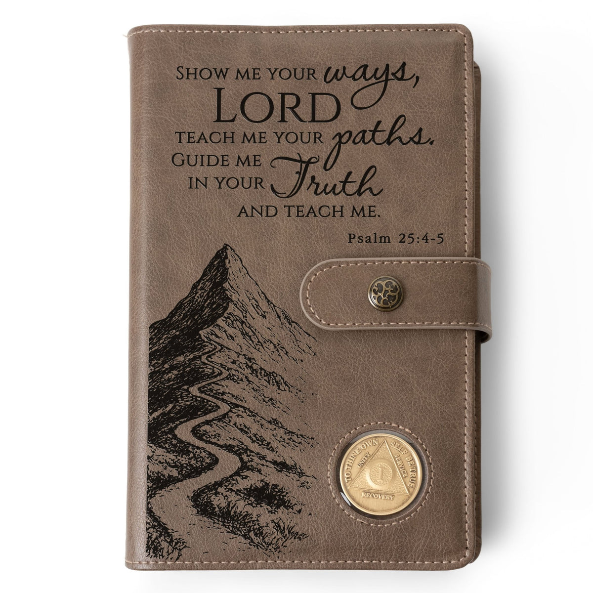 Custom Design AA Big Book & 12 Steps and 12 Traditions Book Set Cover, Alcoholics Anonymous Gifts, Fits 2 Hardcover AA Books, AA Coin Holder - Religious Books - Aylev