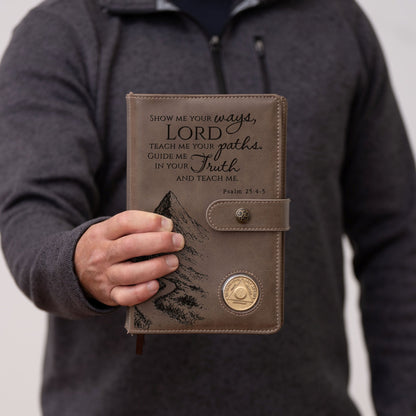 Custom Design AA Big Book & 12 Steps and 12 Traditions Book Set Cover, Alcoholics Anonymous Gifts, Fits 2 Hardcover AA Books, AA Coin Holder - Religious Books - Aylev