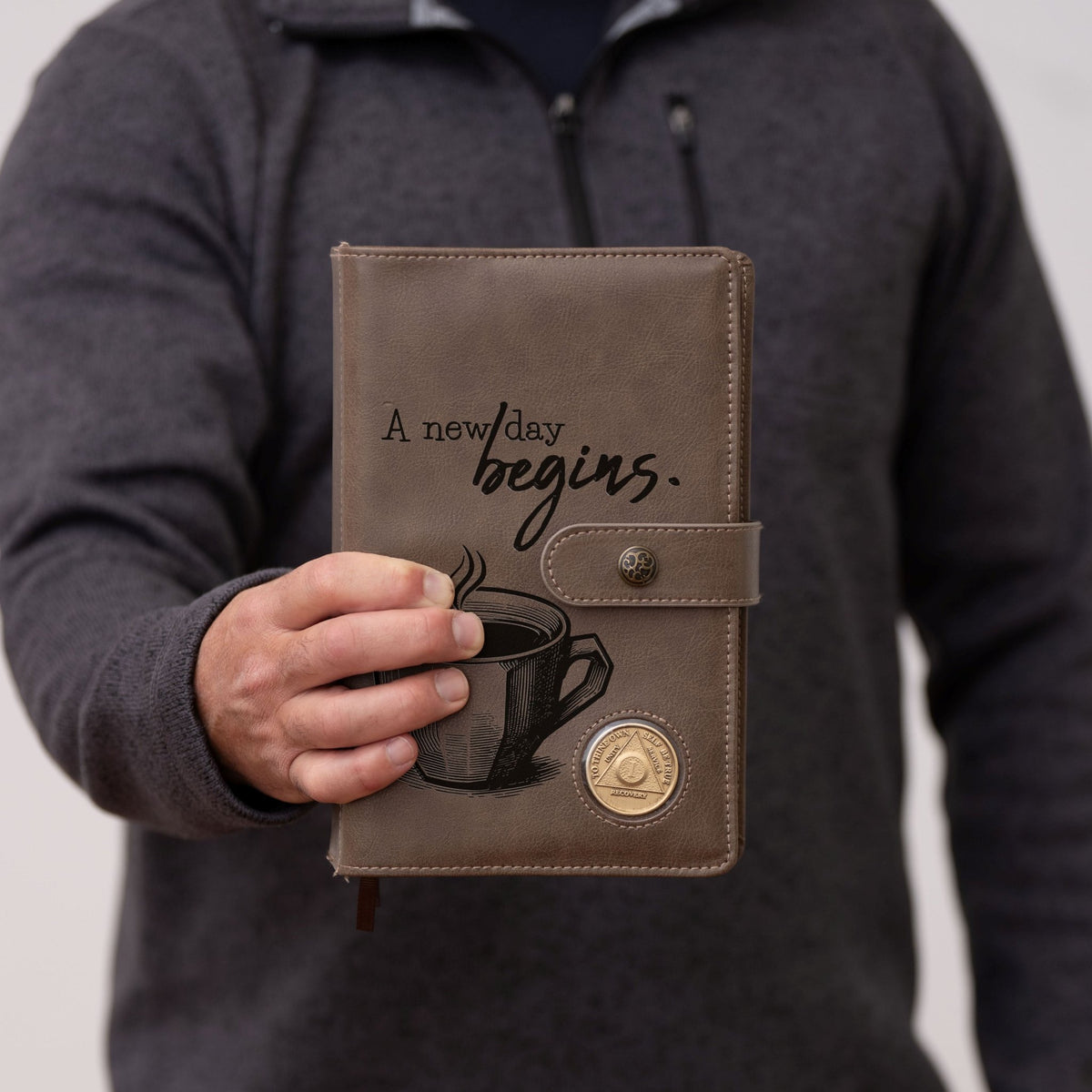 Custom Design AA Big Book & 12 Steps and 12 Traditions Book Set Cover, Alcoholics Anonymous Gifts, Fits 2 Hardcover AA Books, AA Coin Holder - Religious Books - Aylev