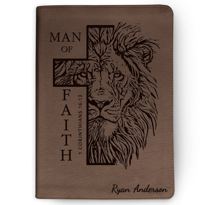 Personalized Bible for Men, ESV Journaling Bible, Customized Bible for Men Name Engraved, English Standard Version, Bibles for men, bible gifts for men - Religious Books - Aylev