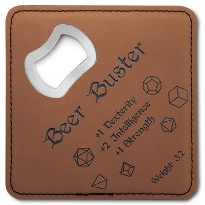 Dungeons and Dragons Beer Buster, DnD Coaster Bottle Opener, DnD Gift for Men, Dungeon Master Gift, DnD Stuff, D&D Gifts - Apparel & Accessories - Aylev