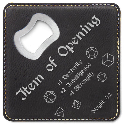 Dungeons and Dragons Item of Opening, DnD Coaster Bottle Opener, DnD Gift for Men, Dungeon Master Gift, DnD Stuff, D&D Gifts - Apparel & Accessories - Aylev