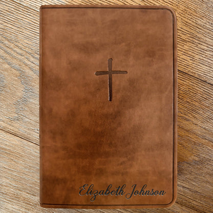 Custom KJV Bible with Name Engraved, Compact Holy Bible, Custom Bible Name Engraved, King James Version Bible, Christian Gifts Baptism Gifts - Religious Books - Aylev