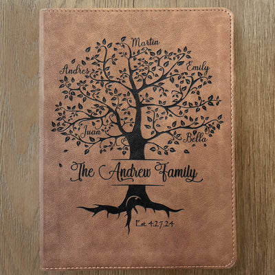 Personalized Family Bible | Custom KJV Family Tree Wide Margin Bible | Engraved Bible Wedding Bible Christian Gifts Family Bible for Wedding