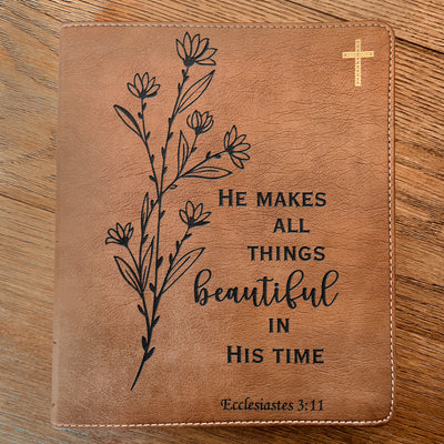 Personalized NIV Bible | NIV Journaling Study Bible | Custom Engrave New International Version | Christian Gifts Baptism Gifts ESV Bible Women