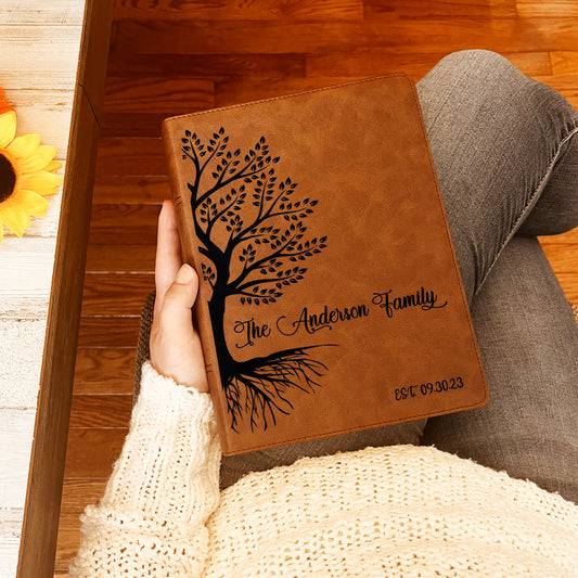 Personalized Family Bible, Custom CSB Family Tree Wide-Margin Bible, Engraved Bible, Wedding Bible, Christian Gifts Family Bible for Wedding