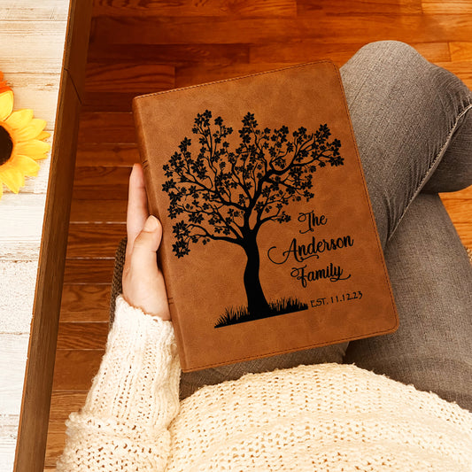 Personalized Family Bible, Custom CSB Family Tree Wide-Margin Bible, Engraved Bible, Wedding Bible, Christian Gifts Family Bible for Wedding