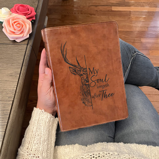 Personalized ESV Bible: Create Your Own Custom Engraved Design with a Designer, Wide-Margin Reference Red Letter English Standard Holy Bible - Aylev