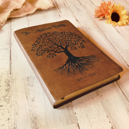 Personalized Family Bible, Custom NLT Family Tree Reference Bible, Engraved Bible, Wedding Bible, Christian Gifts, Family Bible for Wedding - Religious Books - Aylev