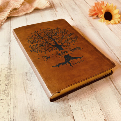 Personalized Family Bible, Custom NLT Family Tree Reference Bible, Engraved Bible, Wedding Bible, Christian Gifts, Family Bible for Wedding - Religious Books - Aylev