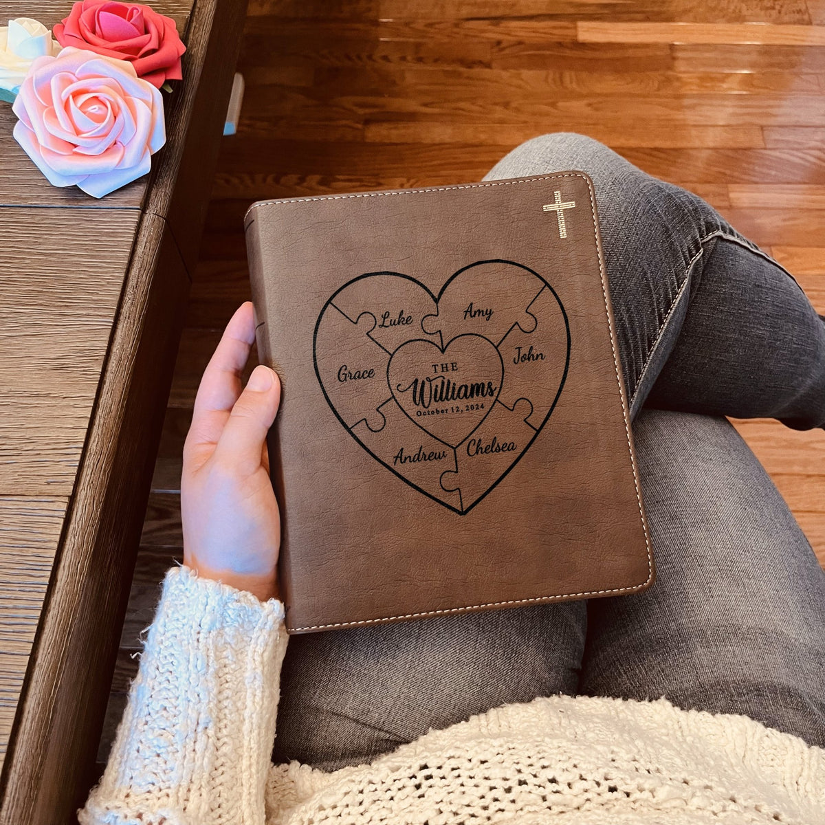 Personalized Family Bible, Custom NIV Family Journaling Bible, Engraved Bible, Wedding Bible, Christian Gifts, Guestbook Bible for Wedding - Religious Books - Aylev