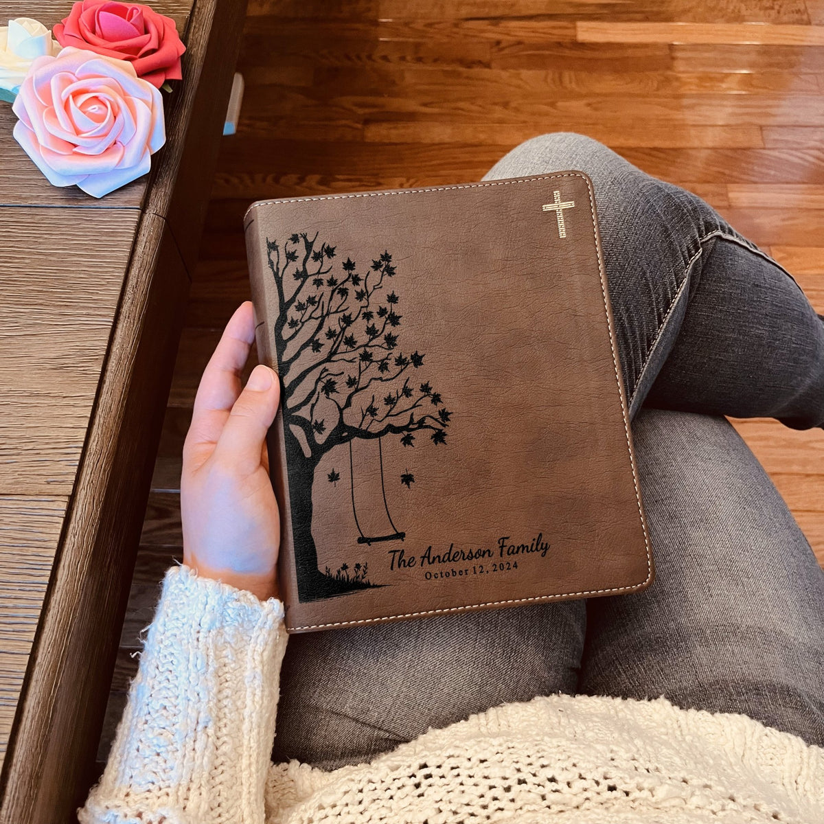 Personalized Family Bible, Custom NIV Family Tree Journaling Bible, Engraved Bible, Wedding Bible, Anniversary Gifts Family Bible for Wedding - Religious Books - Aylev